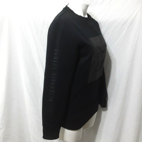 H&M Scuba Look Sweatshirt Top XS Crew Neck Long Sleeve Cozy Pullover Athleisure - Picture 3 of 6